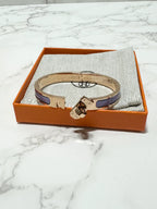 愛馬仕迷你Clic Kelly手鐲，愛馬仕旗艦款，淡紫色，RGHW，PM尺寸