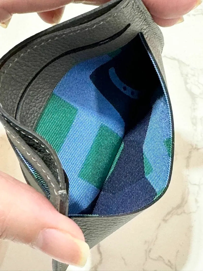 愛馬仕 Citizen 斜紋卡包 Gris Myer 0L Evercolor