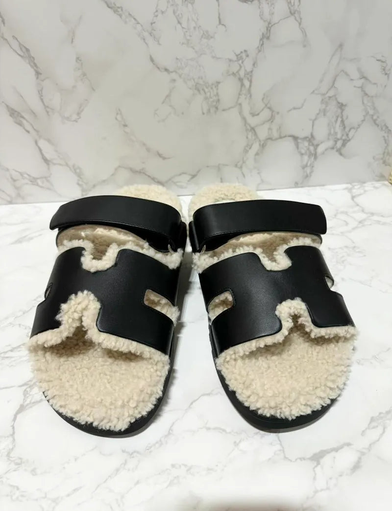 Hermes Sandales Femme Chypre Noir 41