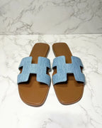 Hermes Denim Oran Sandal  Size 37