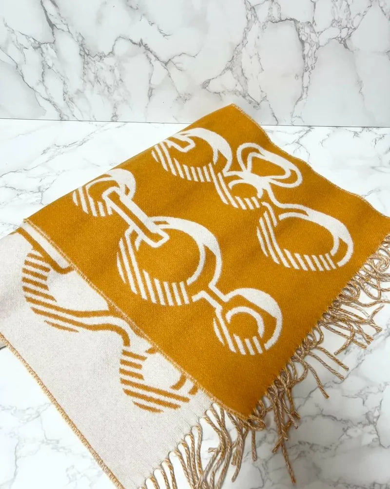 Hermes Casaque Do Re Boucles 圍巾