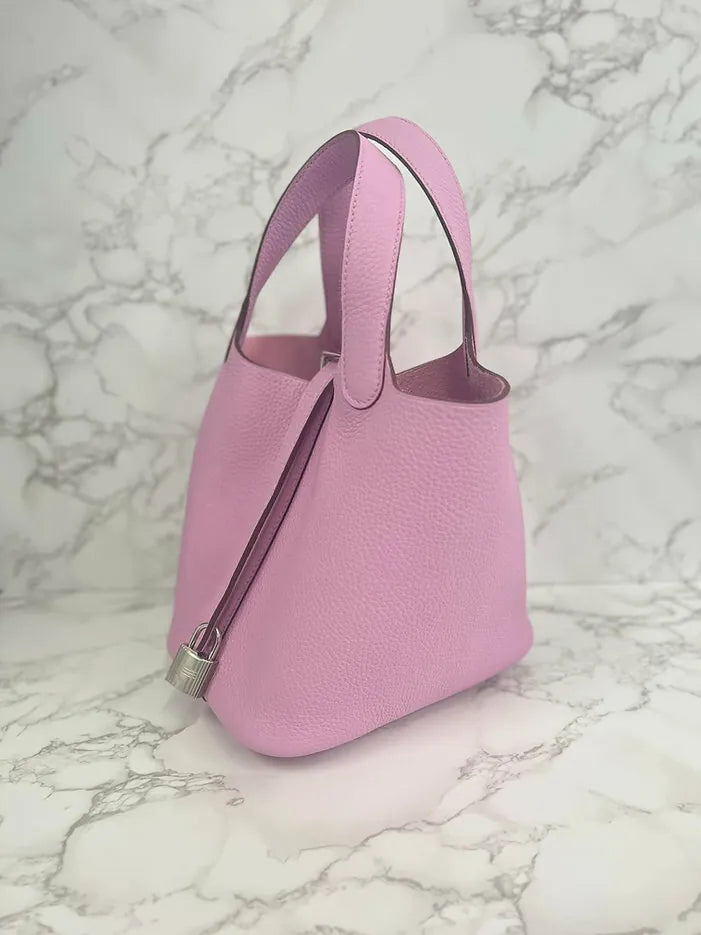 愛馬仕 Picotin Lock 18 包 Mauve Sylvestre TC PHW X9