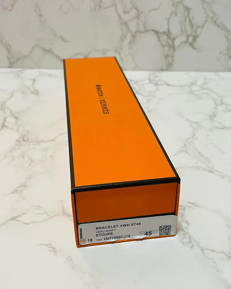 Hermes Series 8 case Band Apple Watch Herme Single Tour 45 mm Etoupe