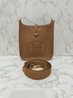 愛馬仕迷你Evelyne 16 TC 金色 GHW W 印章