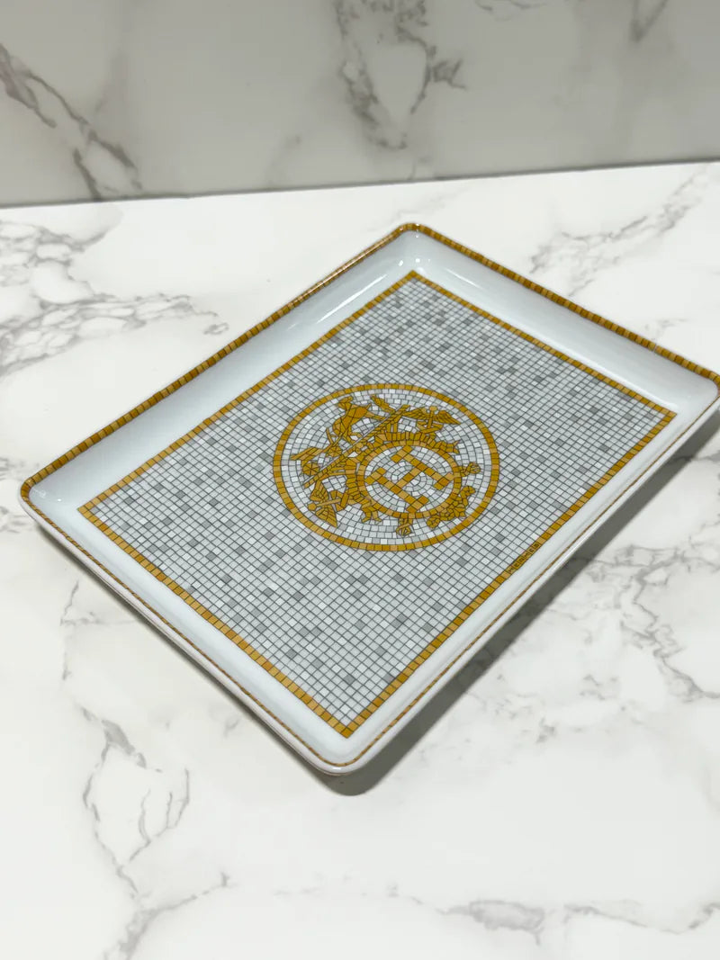 ❤️Hermes Mosaique au 24 金托盤，小號