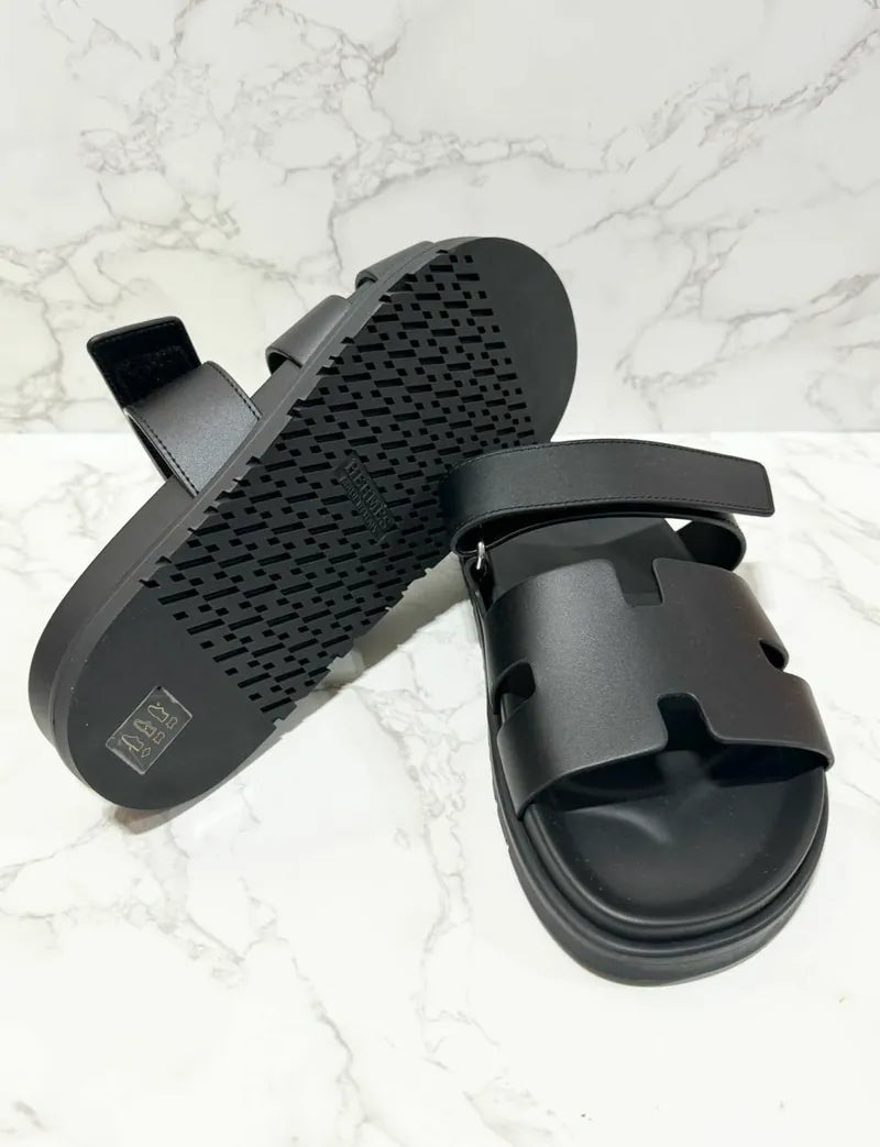 愛馬仕 Sandales 男士西普黑 39