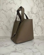 愛馬仕 Picotin 18 TC Etoupe 18 PHW U 郵票