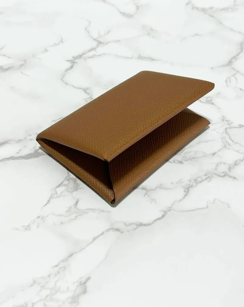 ❤️愛馬仕 Calvi 卡包 金 Epsom