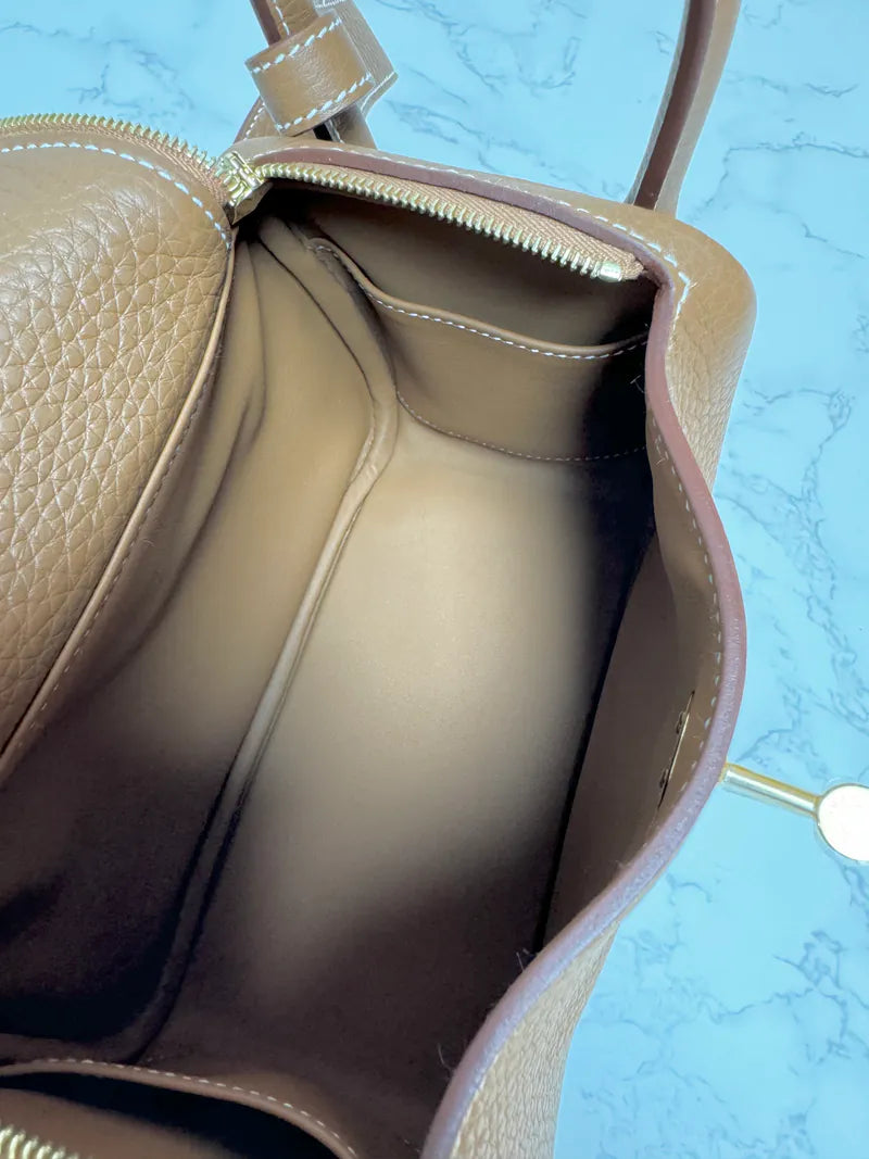 Hermes Mini Lindy II 2 TC Gold GHW W Stamp