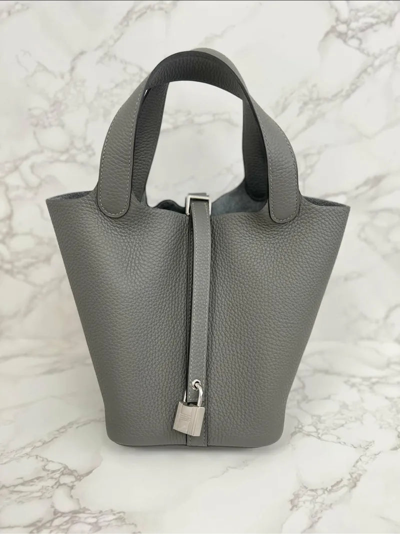 Hermes Picotin Lock 18 bag Gris Meyer TC PHW 0L 積雨雲灰 銀扣