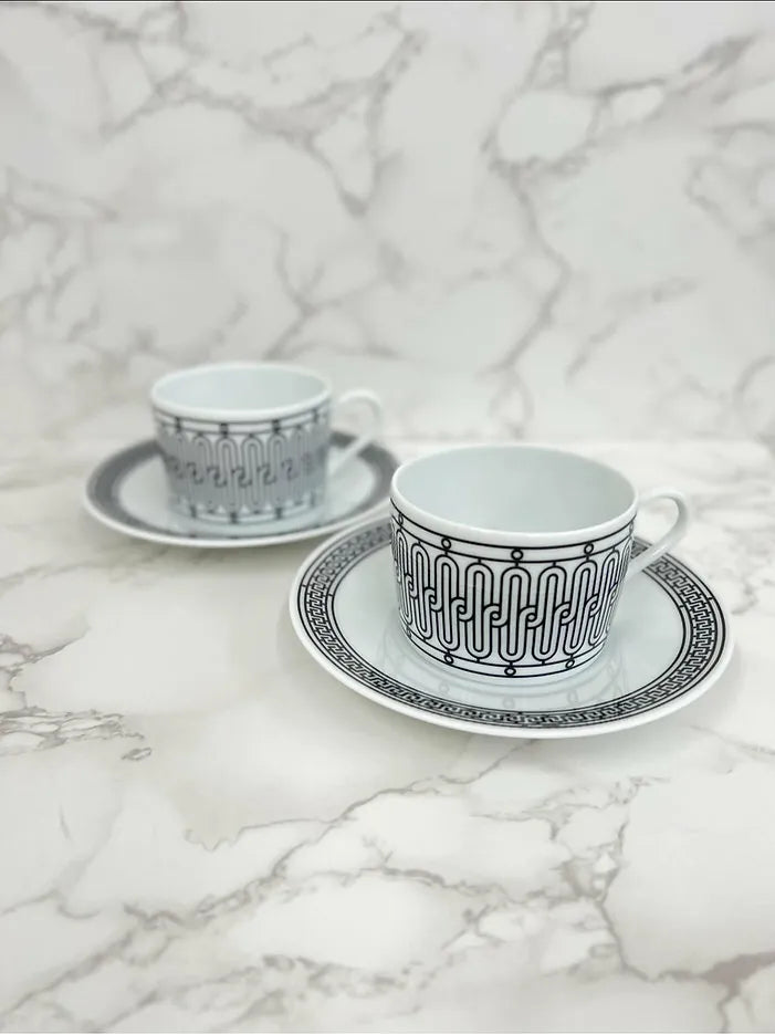 Hermes H Deco tea cup and saucer Set