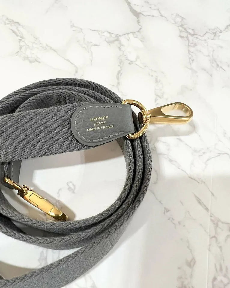 愛馬仕迷你 Evelyn TC Gris Myer 0L 金色五金
