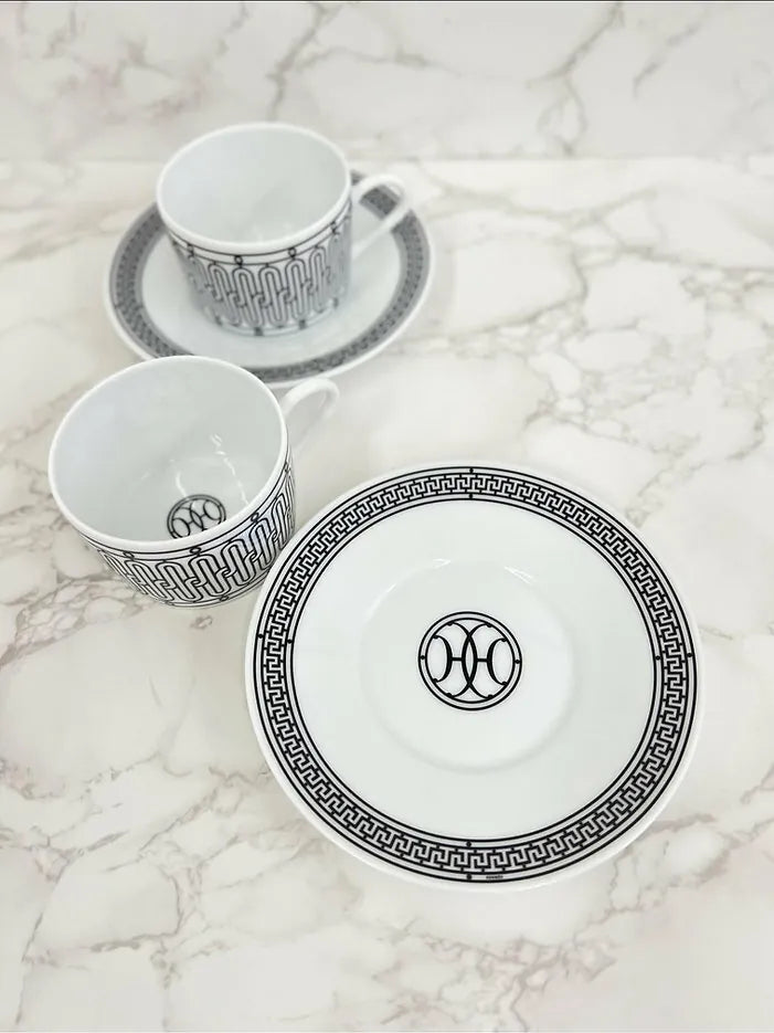Hermes H Deco tea cup and saucer Set