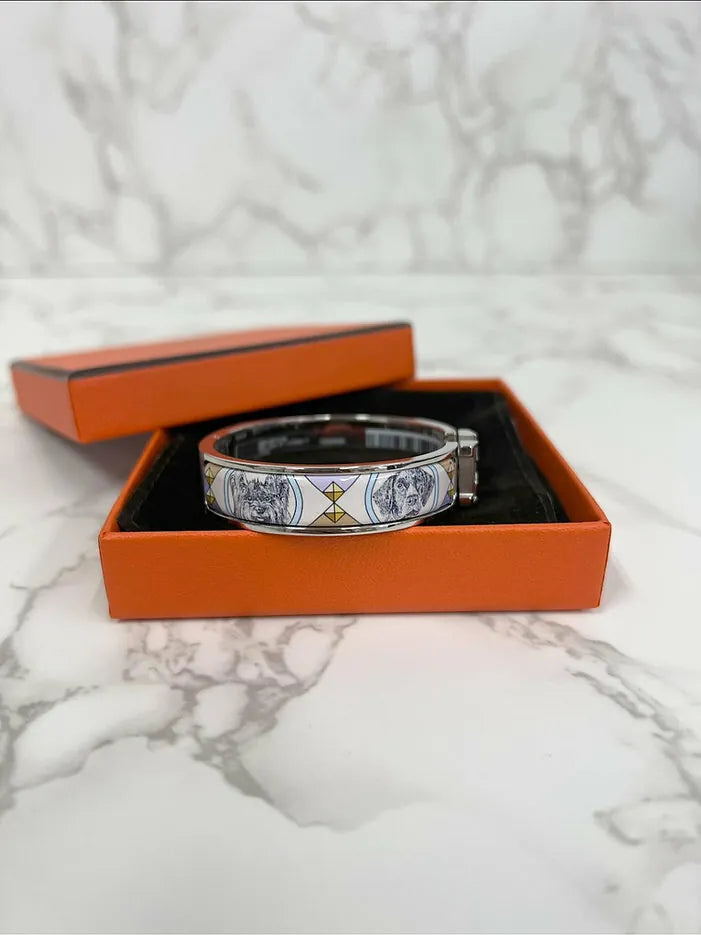 ❤️Hermes Clic H Colliers et Chiens 手鍊 PHW