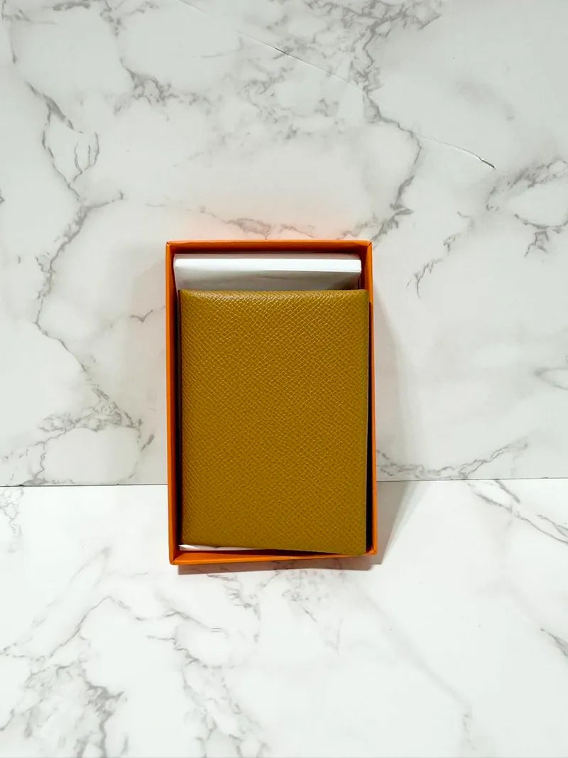 ❤️愛馬仕 Calvi Duo Compact 卡包 epsom 芝麻色 2S❤️