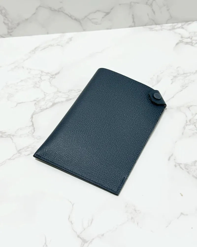 ❤️Hermes Porte-Passeport Tarmac Epsom Gris Misty Passport Holder