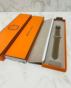 Hermes Series 8 case Band Apple Watch Herme Single Tour 45 mm Etoupe