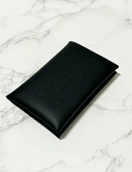 愛馬仕 Calvi 卡包 Epsom Noir