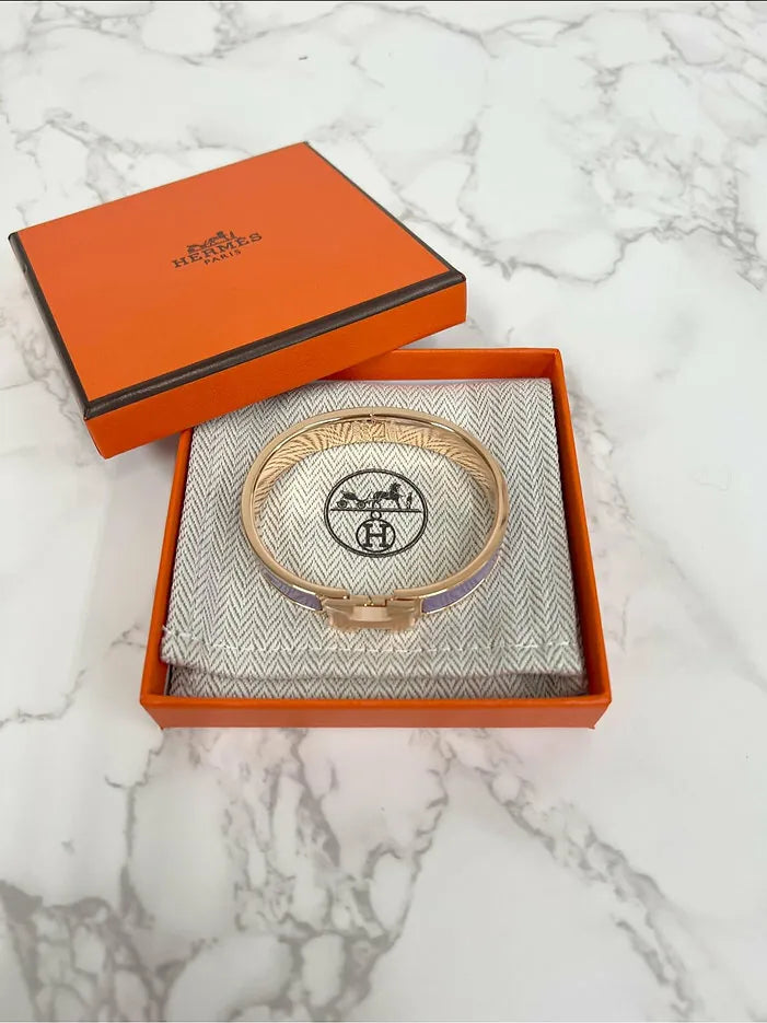 愛馬仕 Clic H 手鐲 玫瑰金2️⃣