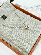 ❤️愛馬仕迷你 Pop H 吊墜項鍊 白色 RGHW