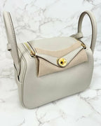 愛馬仕 Mini Lindy 8L TC Beton GHW 8L U 郵票