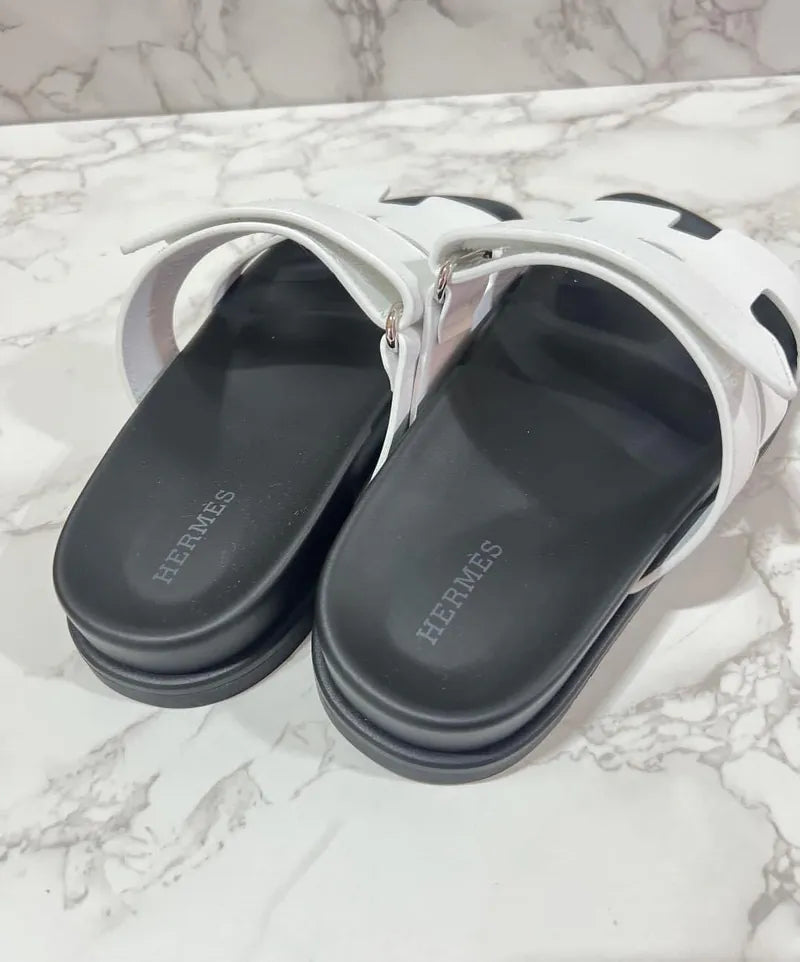 Hermes Sandales Chypre Blanc Size 39