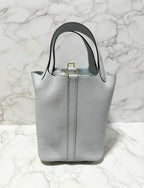 Picotin Lock 18 袋藍色淡色 GHW U 郵票