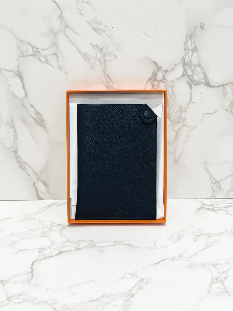 Hermes Porte- Passeport Tarmac Epsom Noir 護照夾
