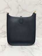 愛馬仕 Mini Evelyn 16 TC Noir 89 B 郵票 GHW