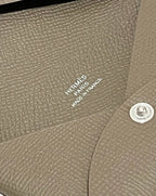 Hermes  Calvi card holder Etoupe epsom