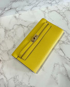 ❤️Hermes Kelly 去 Epsom Jaune 那不勒斯 9O GHW