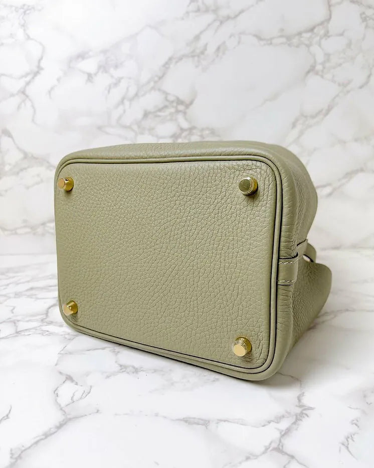 Hermes Picotin Lock 18 TC Sauge Q1 GHW 鼠尾草 金扣