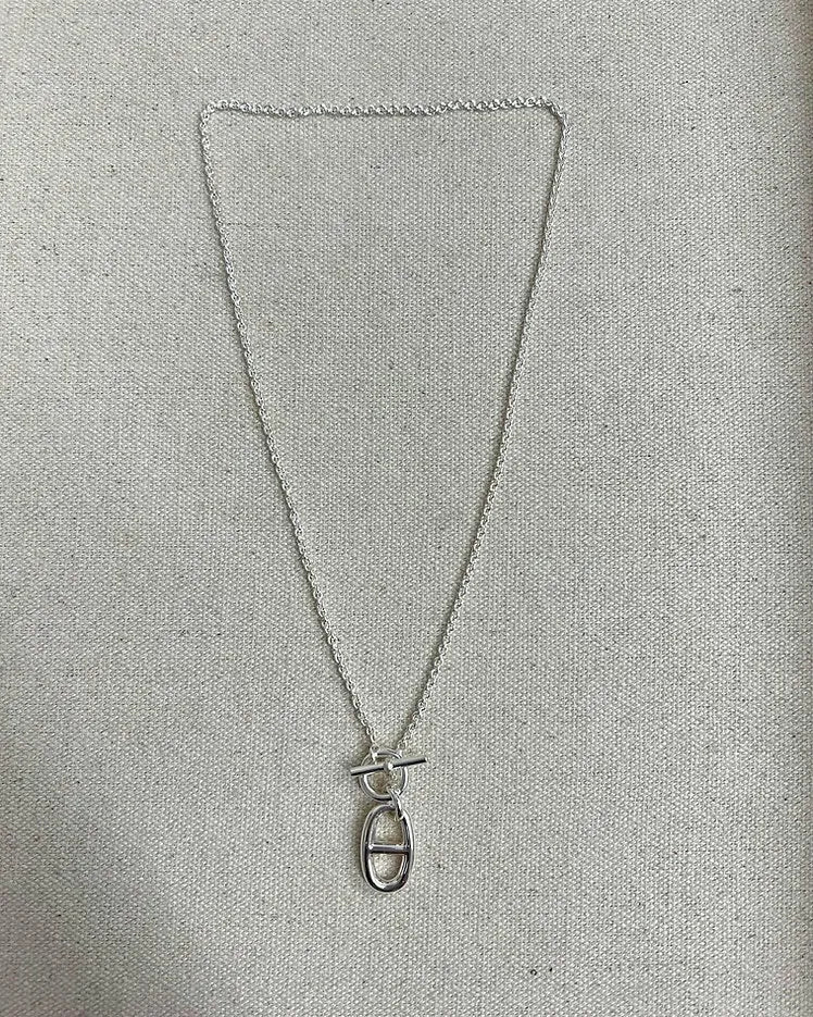 Hermes Chaine d'ancre 吊墜項鍊 925 銀