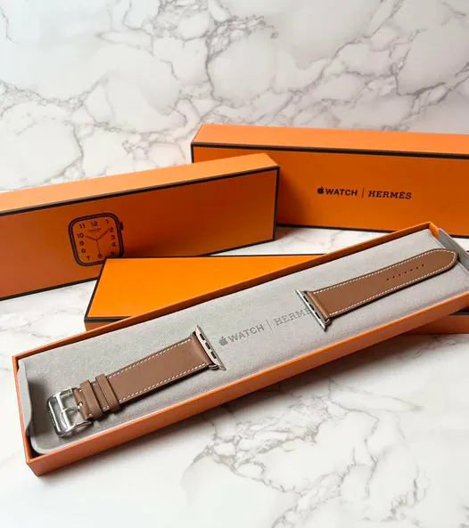 愛馬仕 Series 8 錶殼錶帶 Apple Watch 愛馬仕單圈 45 毫米金色