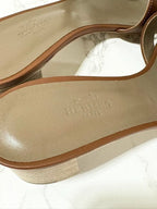 愛馬仕 Oasis 金色涼鞋 39