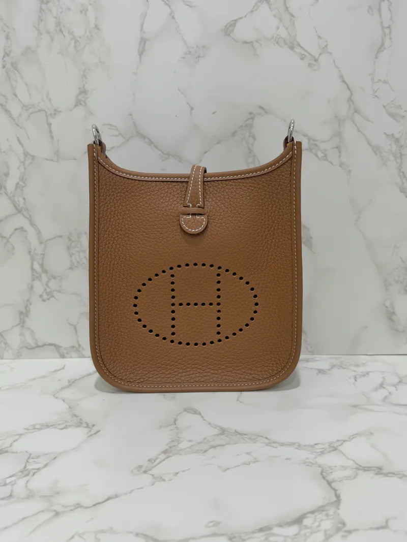 Hermes H Mini Evelyne TC Gold PHW U Stamp