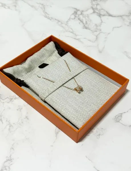 ❤️愛馬仕迷你 Pop H Marron Glace 玫瑰金吊墜項鍊 RGHW