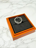 愛馬仕Chaine d'ancre Enchainee戒指，小號，925銀，54號
