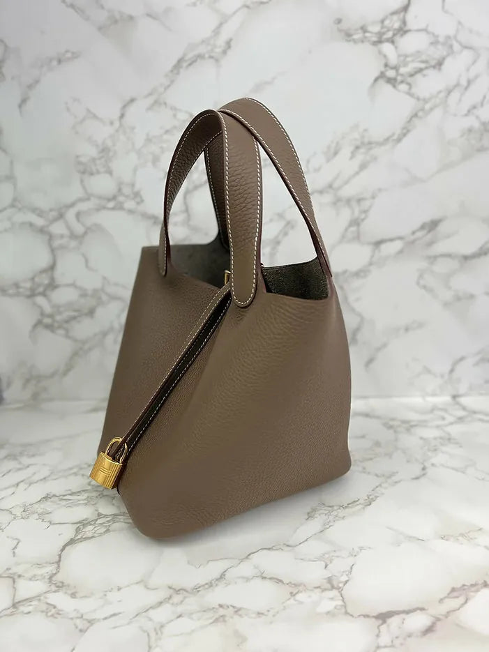 愛馬仕 Picotin 18 TC Etoupe 18 GHW