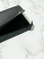 Hermes Porte- Passeport Tarmac Epsom Noir Passport Holder