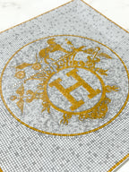 ❤️Hermes Mosaique au 24 金色方盤 n°5 尺寸 5 23 厘米