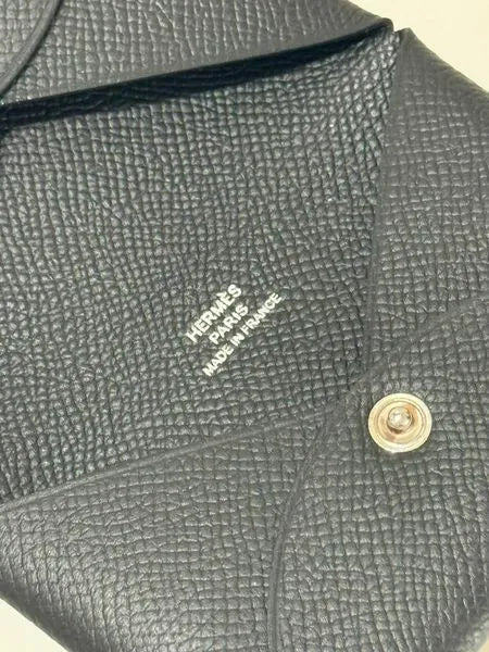 愛馬仕 Calvi 卡包 Epsom Noir