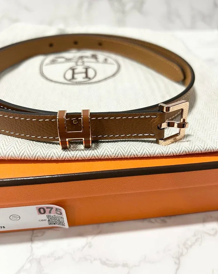 Hermes POP H 15 女士皮帶 Gold RGHW 75cm 女裝帶