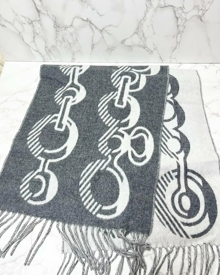 Hermes Casaque Do Re Boucles 圍巾