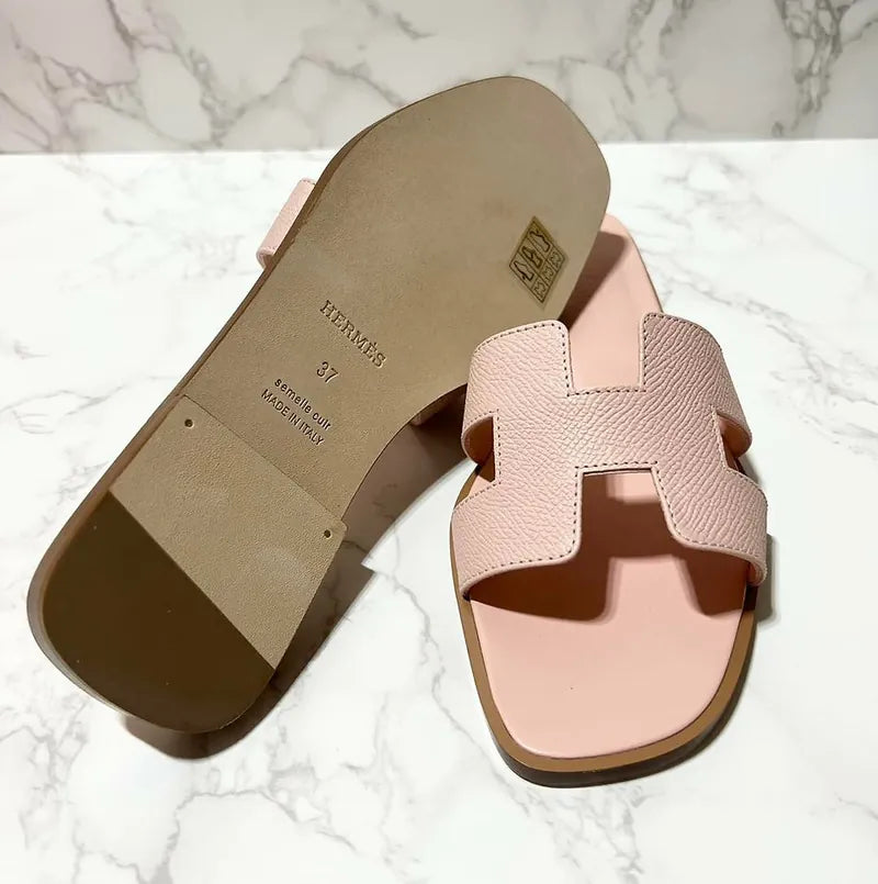 愛馬仕 Oran 涼鞋 H Rose Pale 37碼