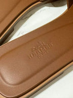 Hermes Oran Sandal H Gold Size 39