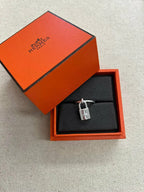 ❤️Hermes Bague amulettes cadenas 925 銀凱莉戒指