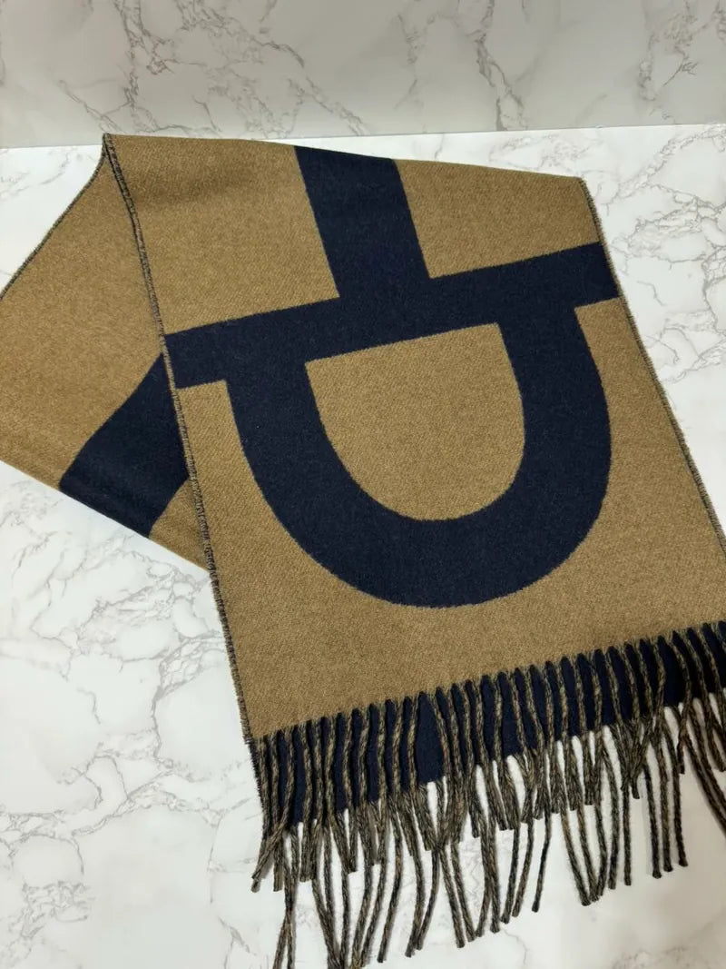 Hermes Casaque Grand Mors 圍巾 Marine / 青銅