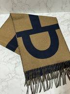 Hermes Casaque Grand Mors 圍巾 Marine / 青銅