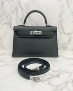 愛馬仕迷你凱莉2 Epsom Noir PHW